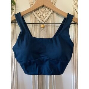 GYMSHARK Women's Longline Sports Bra Blue Size Large‎